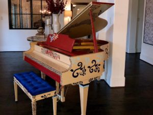 Custom Piano - Spanish Rose Piano