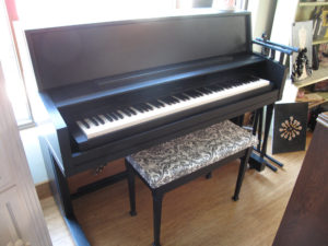 9 Lives Piano - Black Matte with Grey Piano