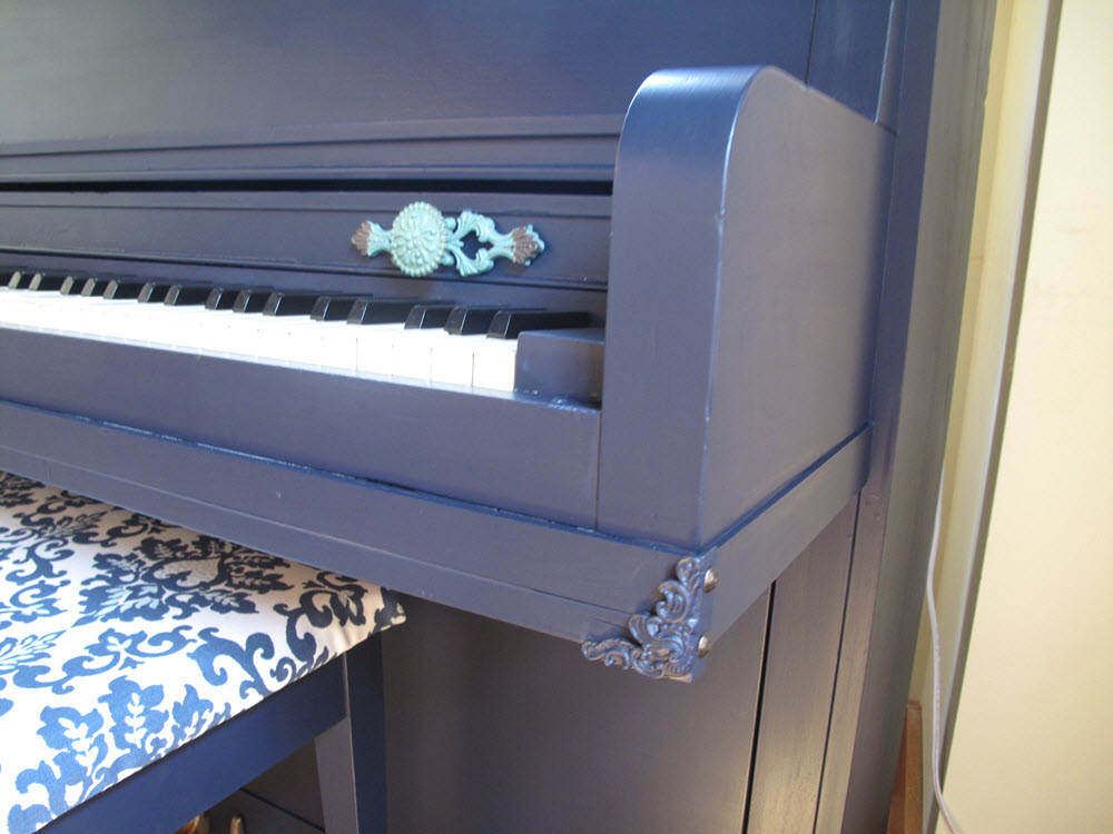 Coastal Blue With Teal Piano The Piano Gal Shop