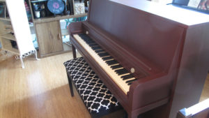 Custom Red and Ombre Piano