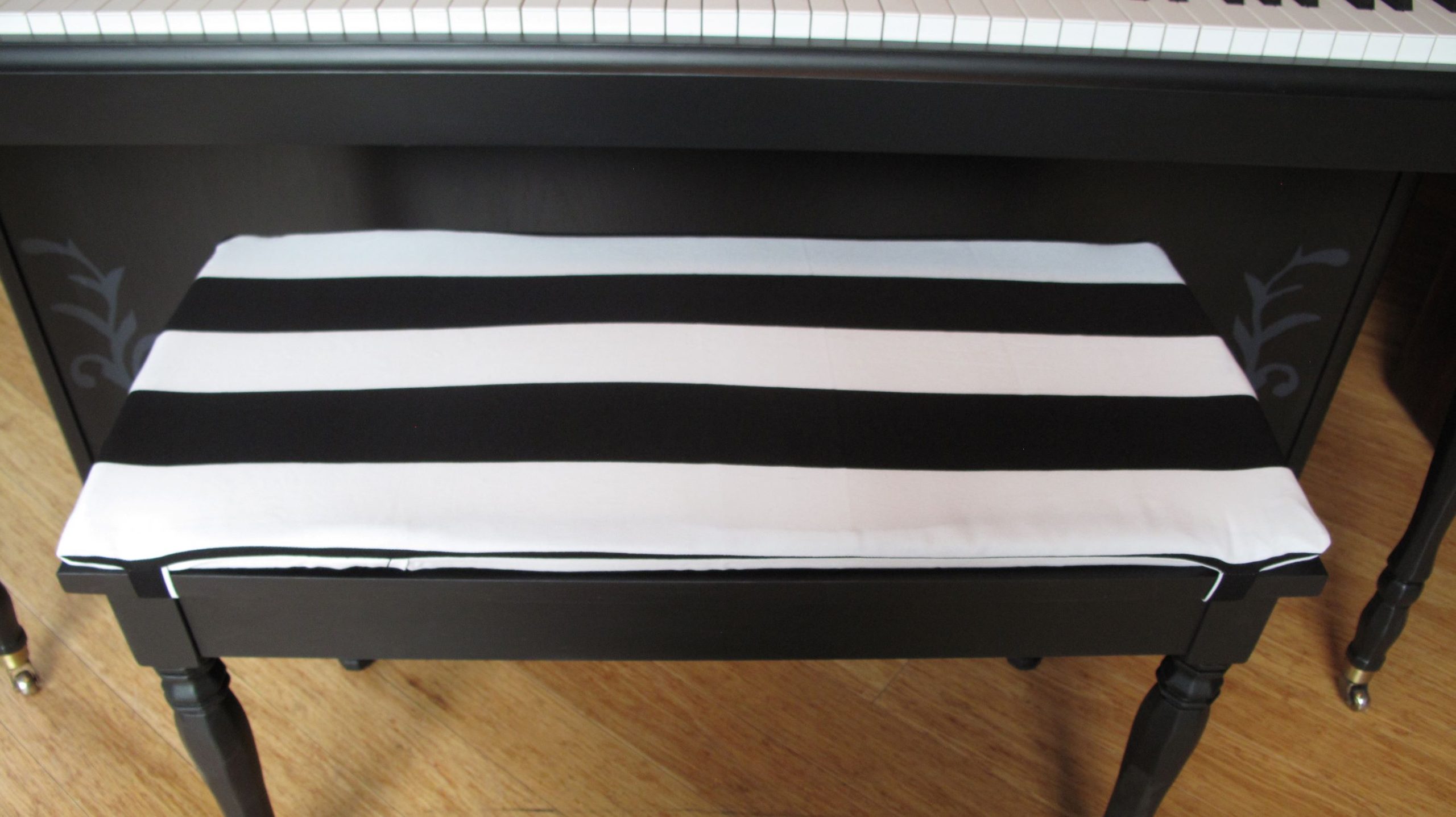 Piano Bench Cushion With Insert Tie On The Piano Gal Shop