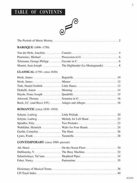 Developing Artist Original Keyboard Classics Piano Literature Book 1 
